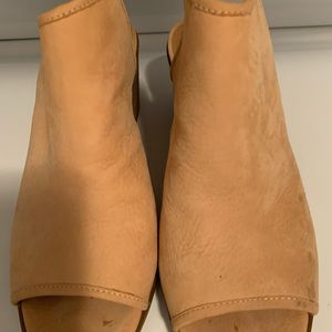 Soft slip on booties by lucky. The material is like a soft suede great condition